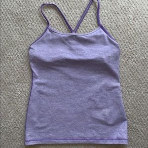 Light purple lululemon tank top